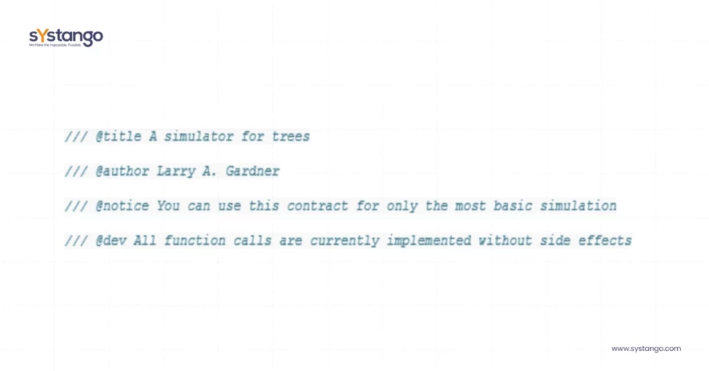 'Commenting' Structure Code