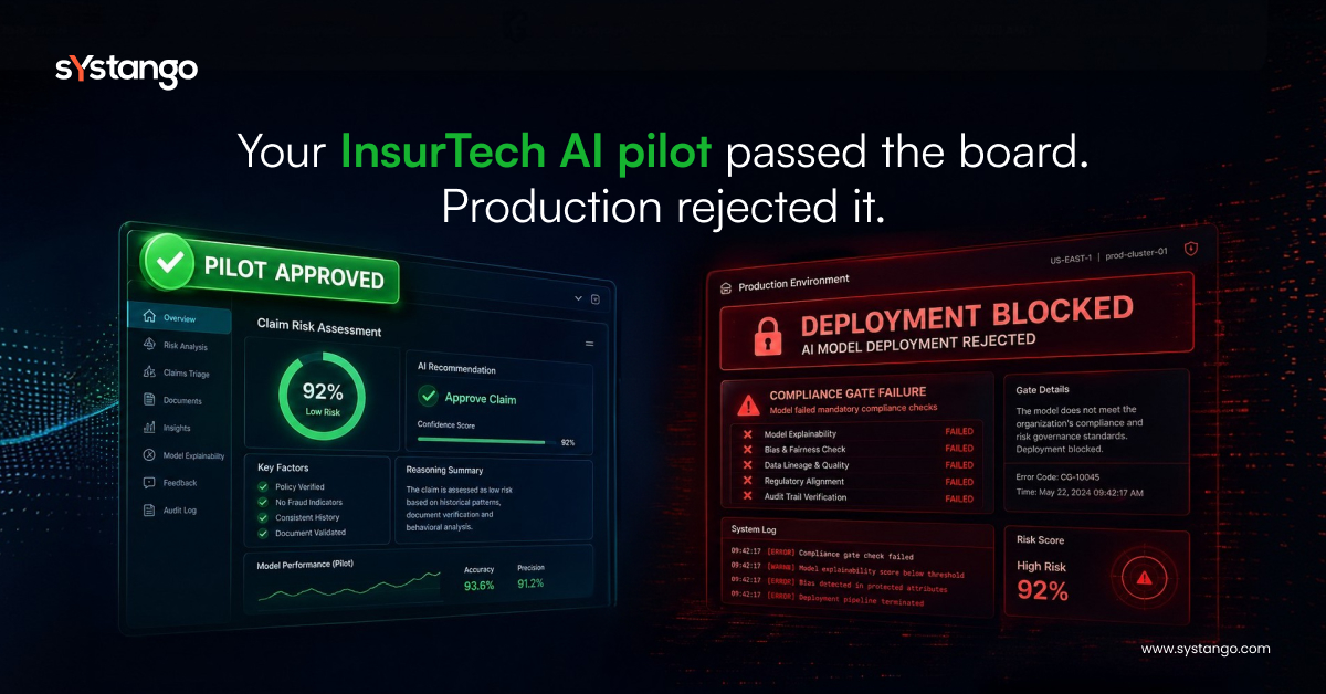 Why InsurTech AI pilots succeed and production deployments fail: the SDLC gap nobody talks about